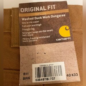 Carhartt Original Fit 40x30 BRAND NEW WITH TAGS!
